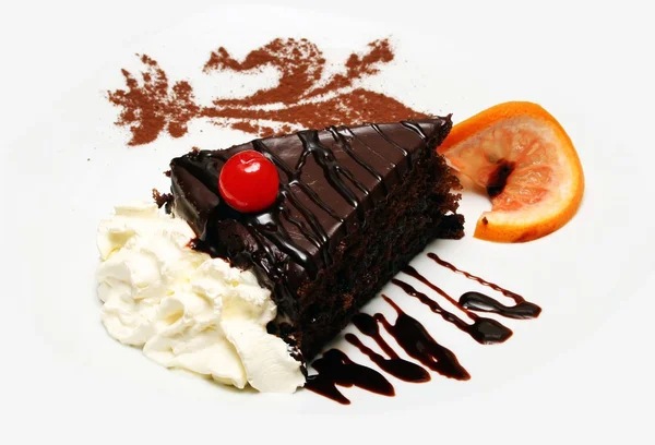 Torta al cioccolato — Foto Stock