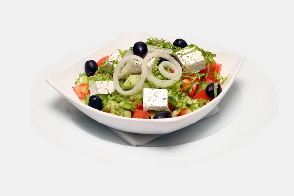 Fresh salad on plate — Stock Photo, Image