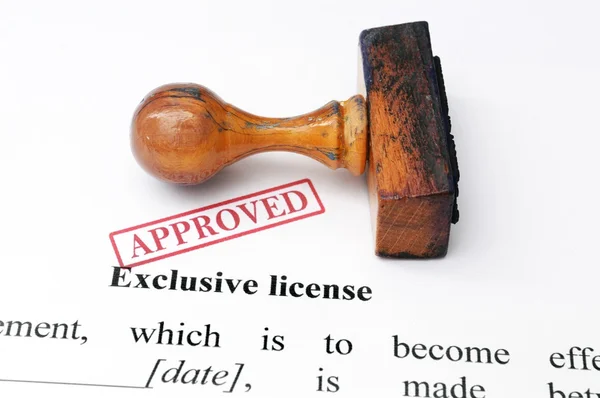 Licence exclusive - approuvée — Photo
