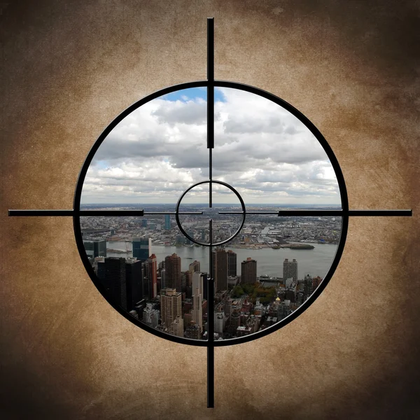 Military target on New York — Stock Photo, Image