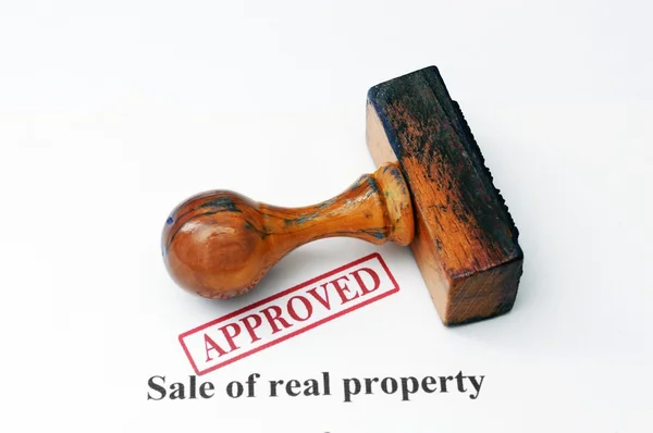 Property sale - approved — Stock Photo, Image