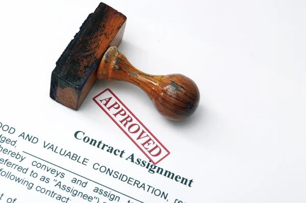 Contract assignment — Stock Photo, Image