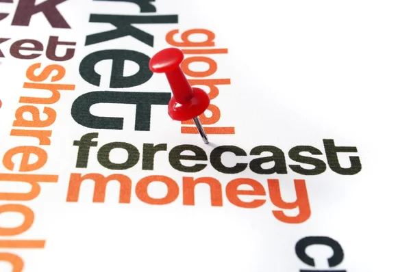 Forecast money concept — Stock Photo, Image