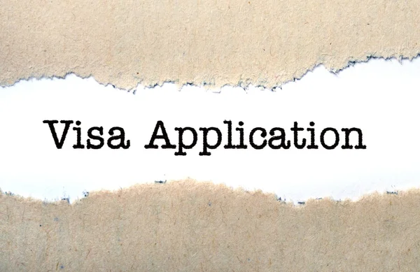 VIsa application — Stock Photo, Image