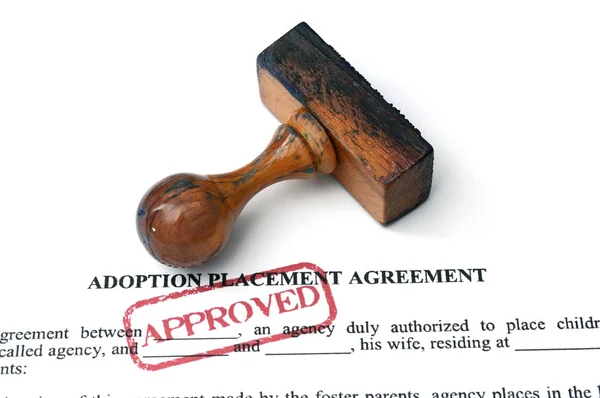 Acuerdo de adopción — Foto de Stock