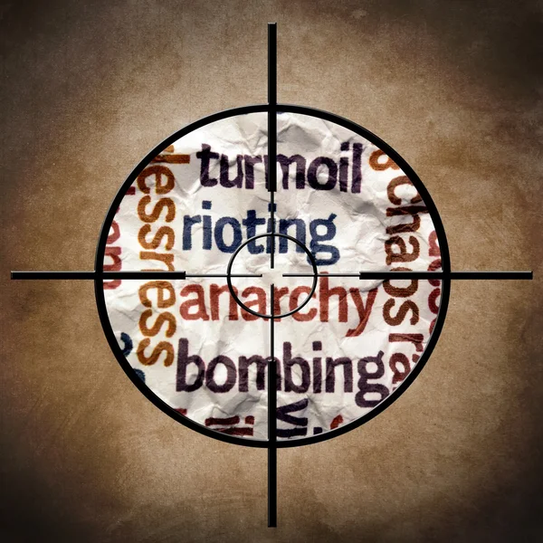 Bombenanschlag auf Anarchie — Stockfoto