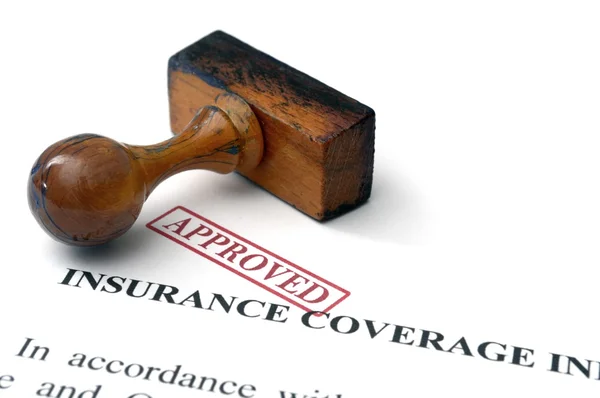 Insurance coverage - approved — Stock Photo, Image