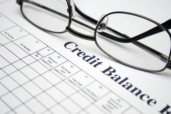 Credit balance report — Stock Photo, Image