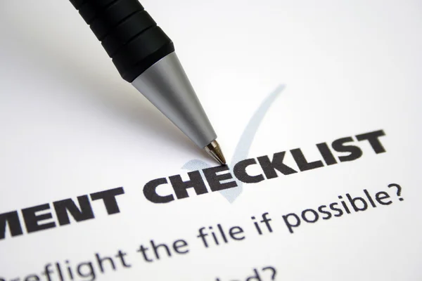 Checklist — Stock Photo, Image