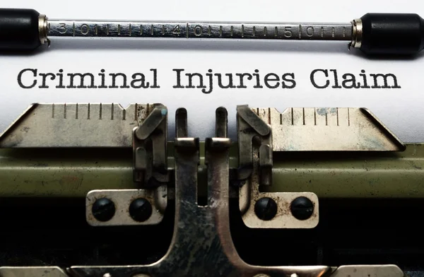 Criminal injuries claim form — Stock Photo, Image