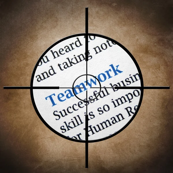 Teamwork target concept — Stock Photo, Image