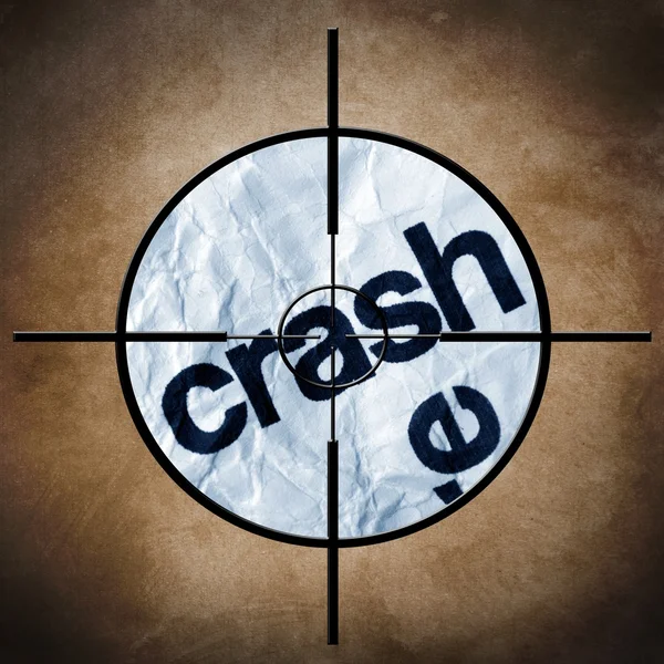 Crash target concept — Stock Photo, Image