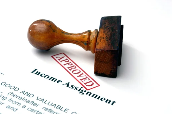 Income assignment — Stock Photo, Image
