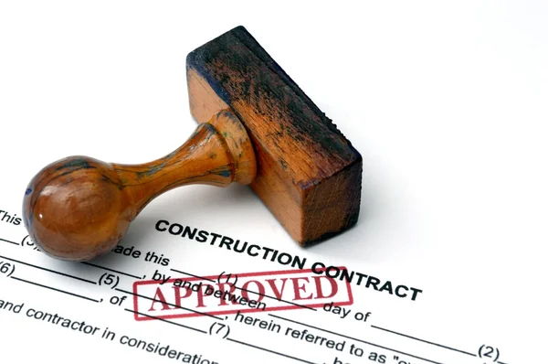 Construction contract — Stock Photo, Image