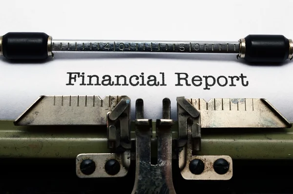 Financieel verslag — Stockfoto