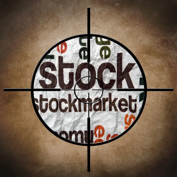 Stockmarket target — Stock Photo, Image