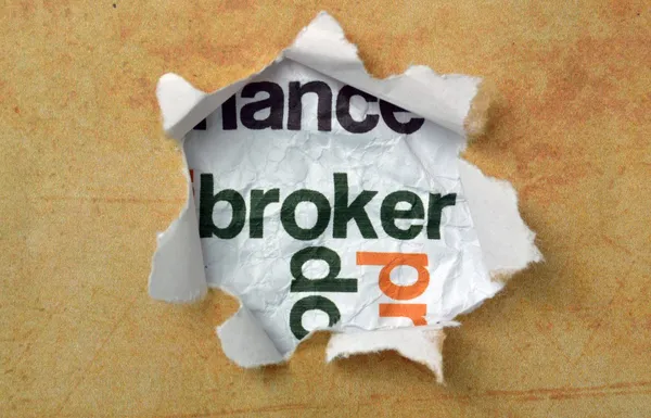 Concetto di broker — Foto Stock