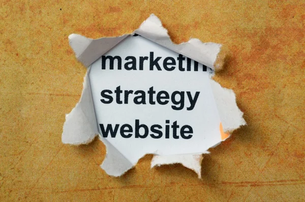 Sitio web de estrategia de marketing — Foto de Stock
