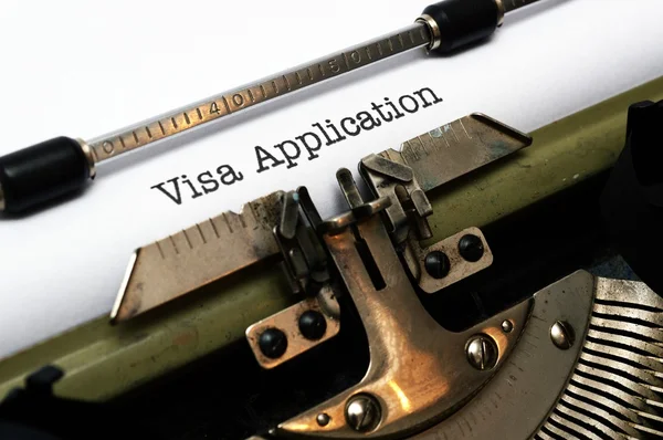 Visa application — Stock Photo, Image