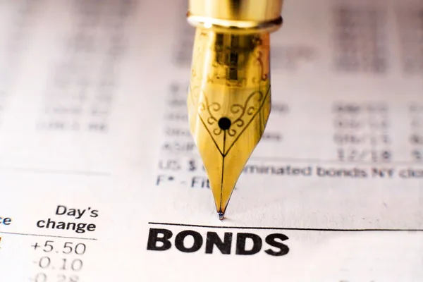 Индекс облигаций — стоковое фото