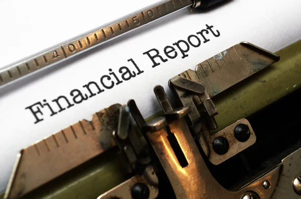 Financial report — Stock Photo, Image