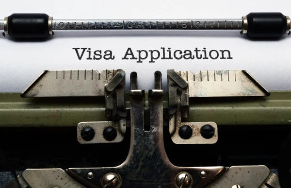 Toepassing van het visum — Stockfoto