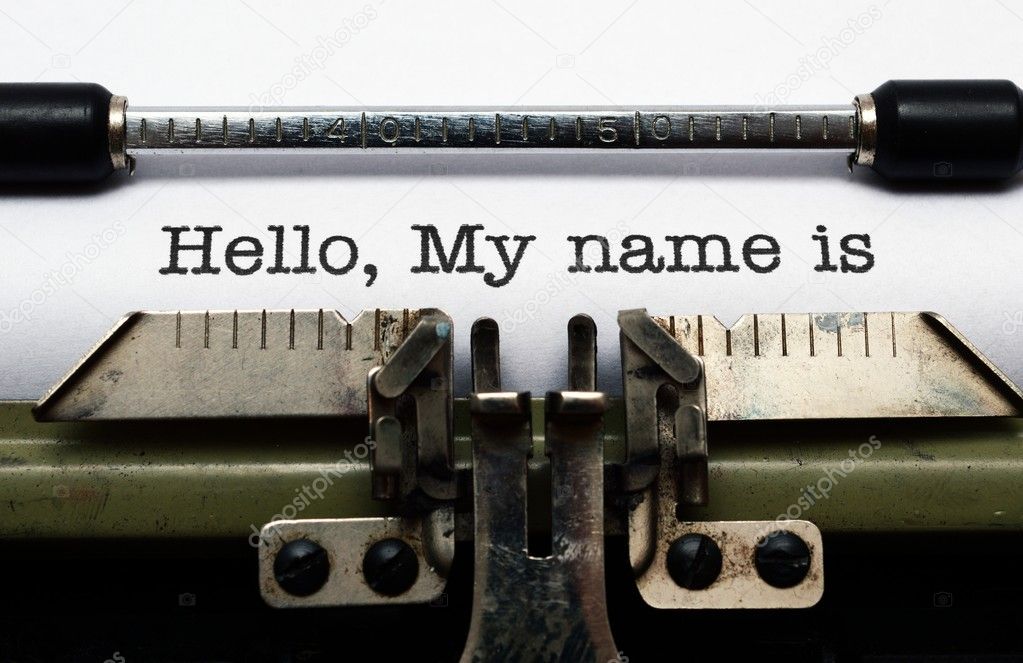 Hello, my name is