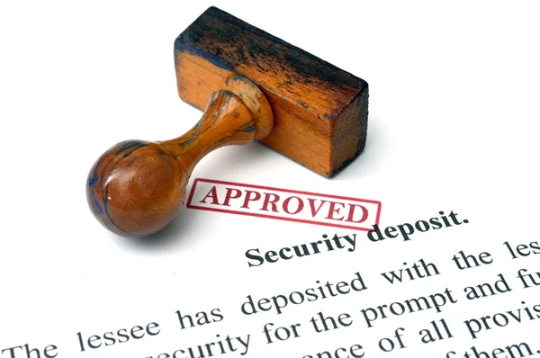 Security deposit — Stock Photo, Image