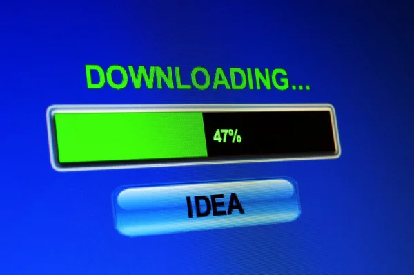 Downloading idea — Stock Photo, Image