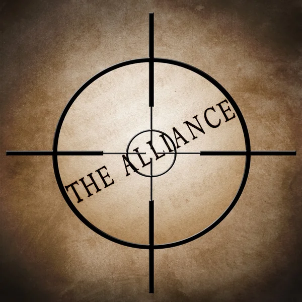 The alliance target — Zdjęcie stockowe
