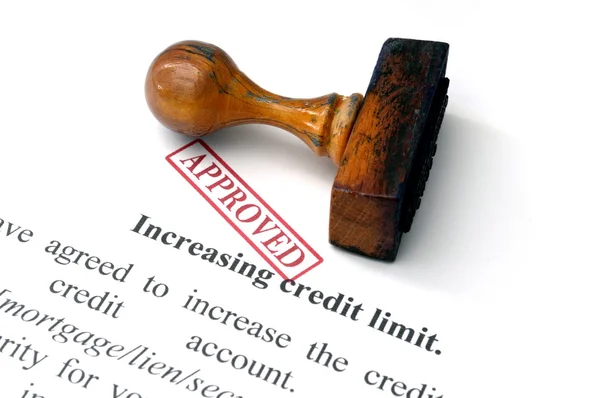 Increasing credit limit — Stock Photo, Image