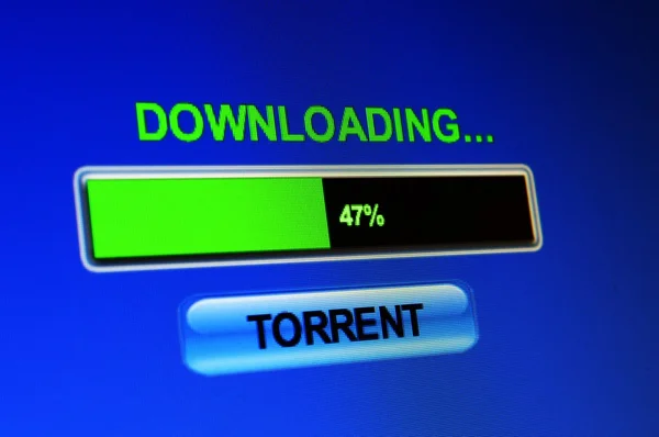 Descarregar torrent — Fotografia de Stock