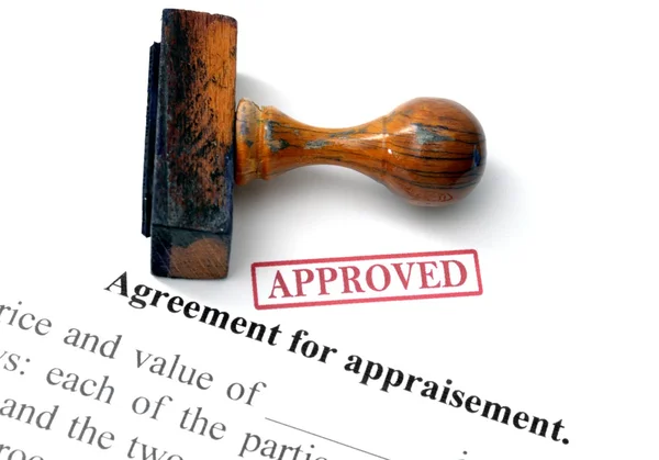 Agreement for appraisement — Zdjęcie stockowe