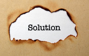 Kağıt deliğinde çözüm metni