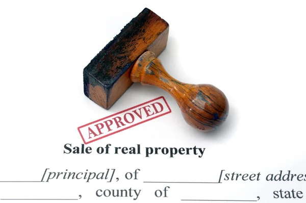 Sale of real property — Stock Photo, Image