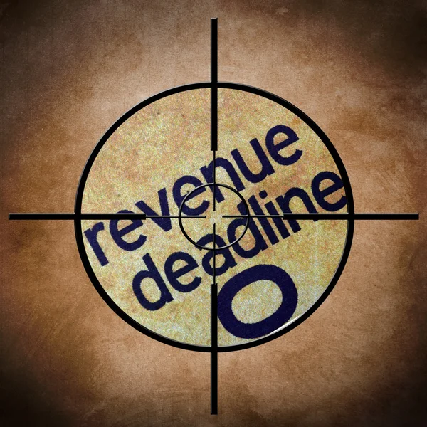 Revenue deadline target — Stock Photo, Image