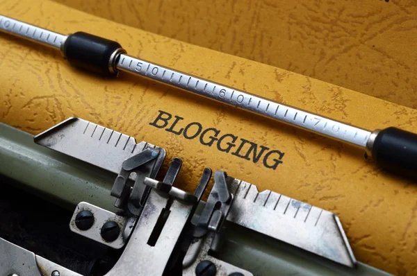 Blogging concept — Stock Photo, Image