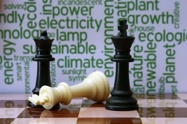 Chess and eco concept — Stock Photo, Image