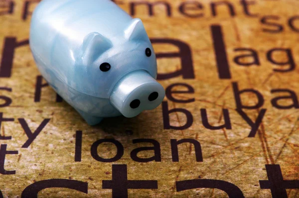 Piggy bank and loan concept — Stock Photo, Image