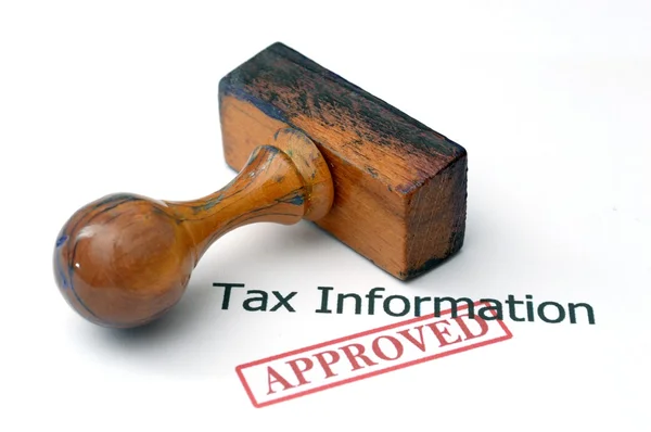 Tax information - approved — Stock Photo, Image