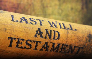 Last will and testament clipart