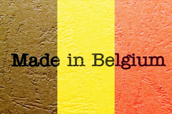 Made in Belgium — Stock Photo, Image