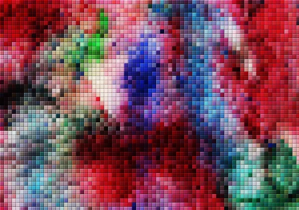 Fundo de pixel colorido — Fotografia de Stock