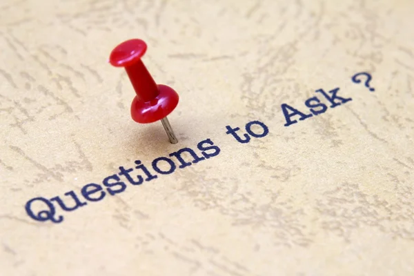 Questions to ask vragen — Stockfoto