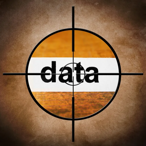 Data target concept — Stock Photo, Image