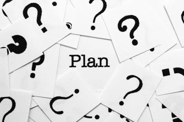 ¿Cuál es el plan? —  Fotos de Stock