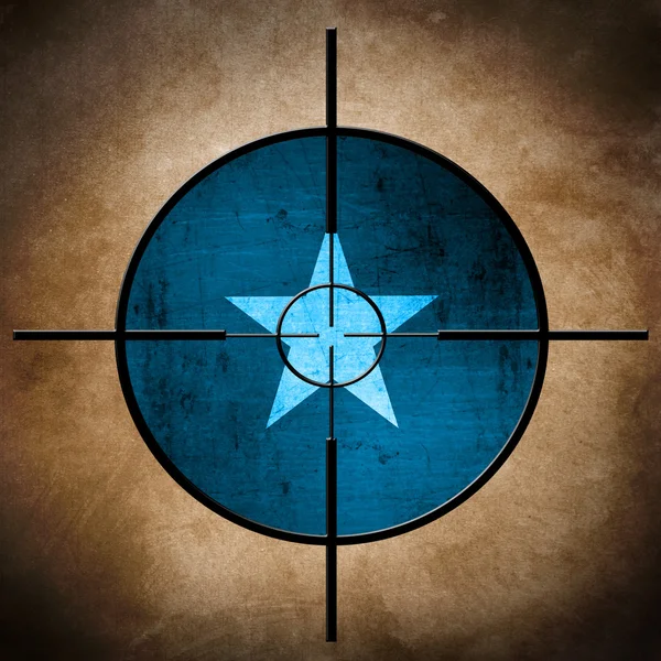 Vlajka Somálsko na cíl — Stock fotografie