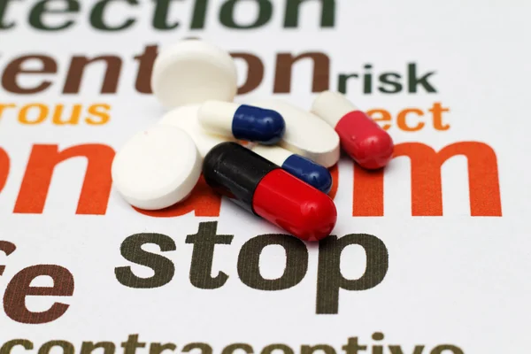 Припинити використання таблетки — стокове фото