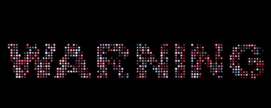 LED uyarı metni