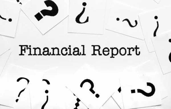 Finanzbericht — Stockfoto